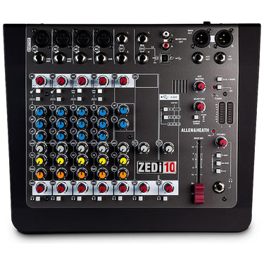 Mezcladora Allen & Heath 10 Canales 4 Xlr, Zedi-10